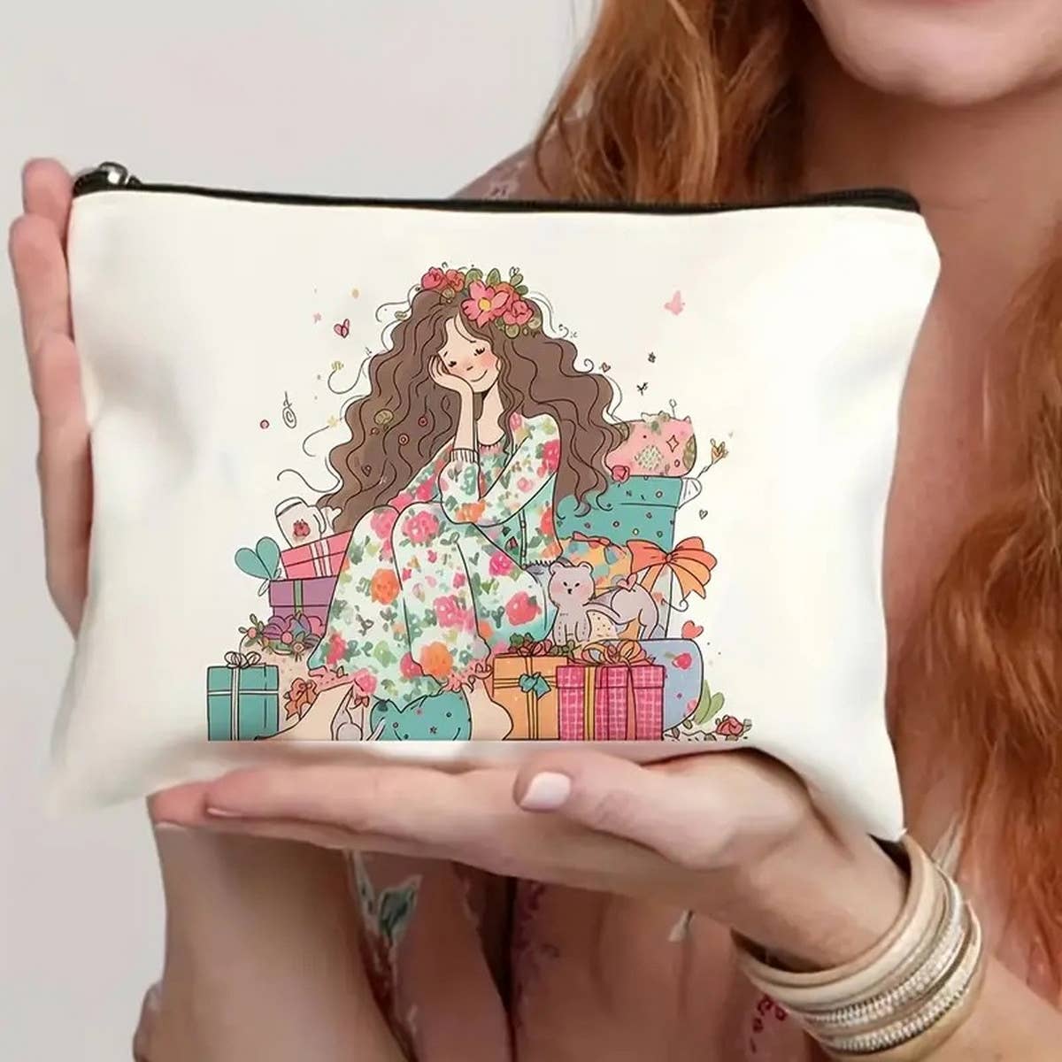 WATERPROOF ZIPPER BAG COSMETIC BAG STORAGE BAG_CWAB2273