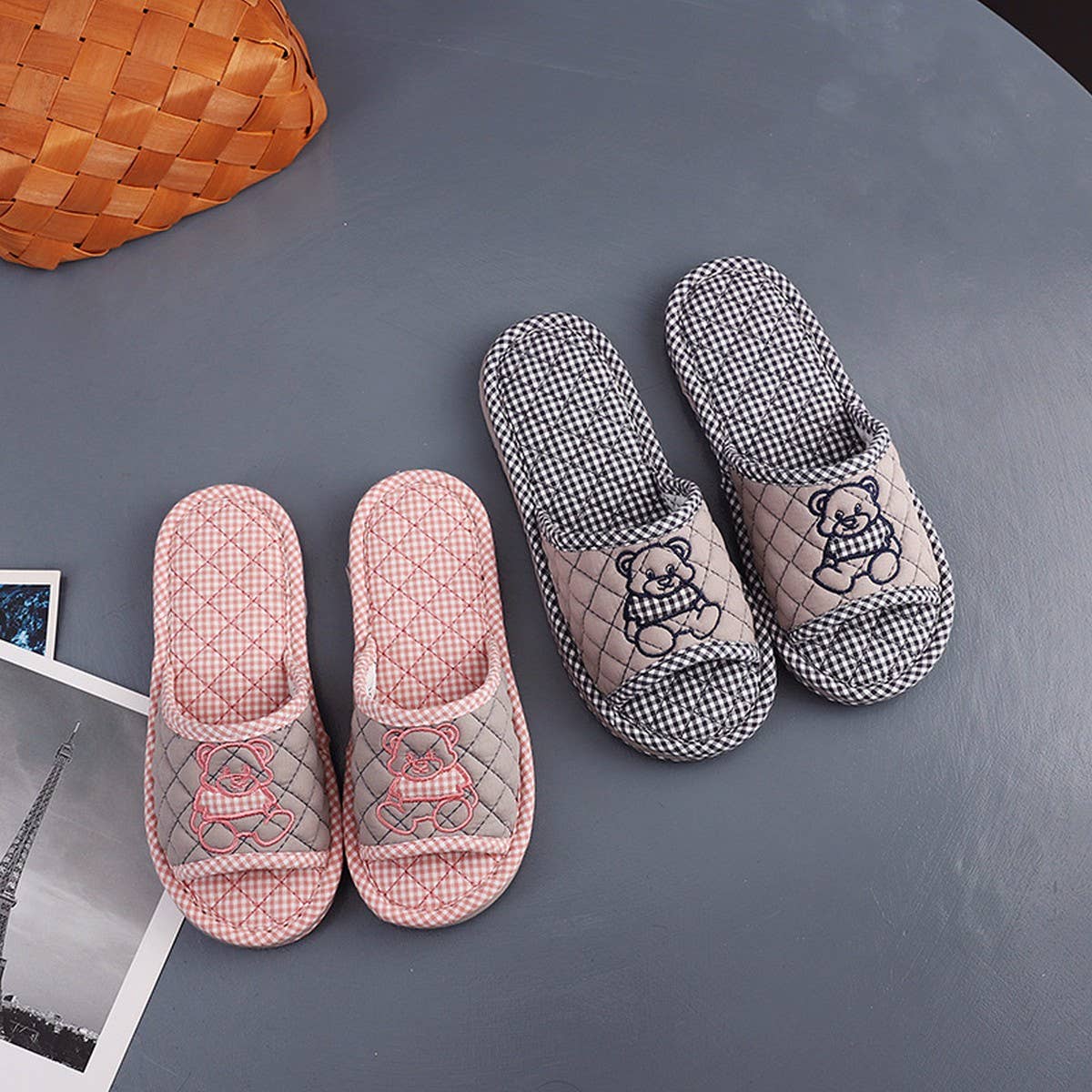 Dressed Bear Thick Cotton Floor Slippers