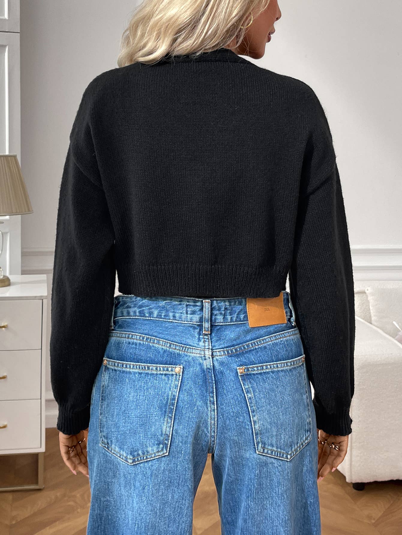 3D strawberry jacquard single-breasted cardigan