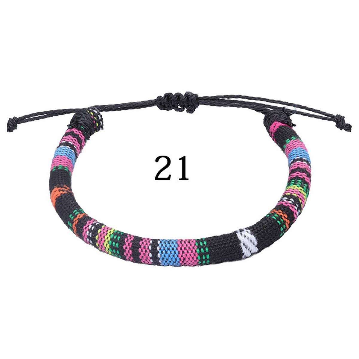 BOHEMIAN ETHNIC STYLE COLORFUL HANDWOVEN BRACELET_CWMM0538