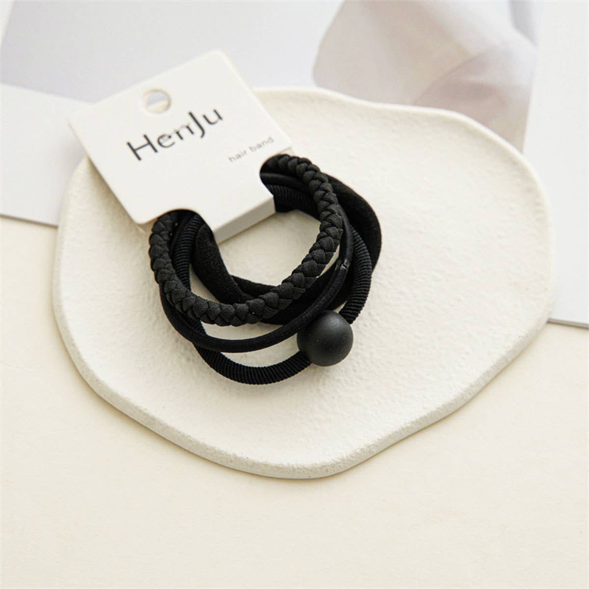 4PCS/SET BALL SIMPLE HAIR TIES_CWAHA0333