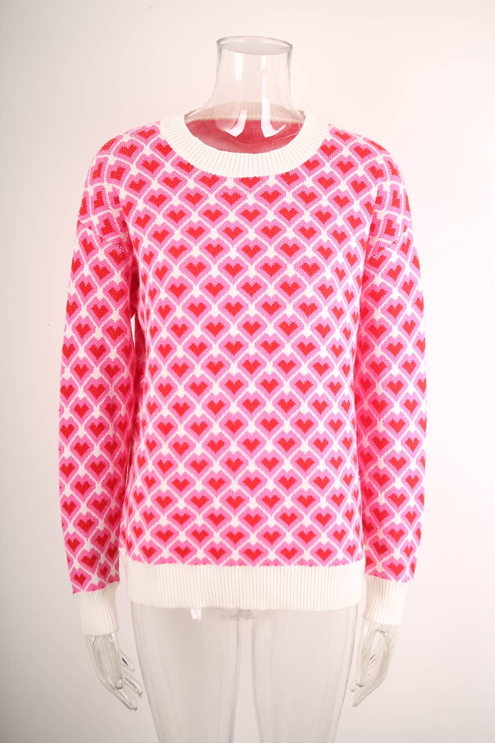 VALENTINE'S DAY CREW NECK PULLOVER SWEATER
