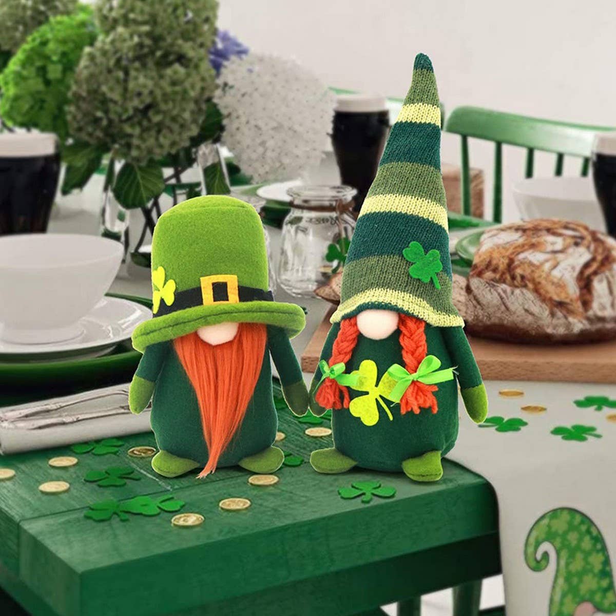 ST. PATRICK'S DAY FACELESS DOLL DOLL ORNAMENT_CWMM3437