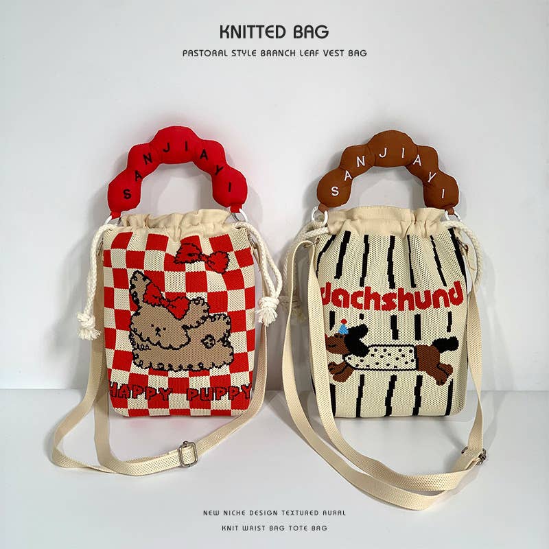 Convenient to carry with you woven lucky bag