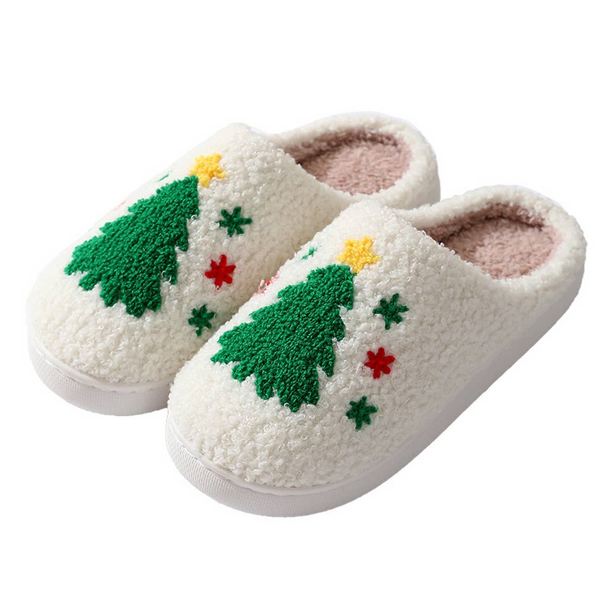 HOME CHRISTMAS TREE WARM COTTON SLIPPERS