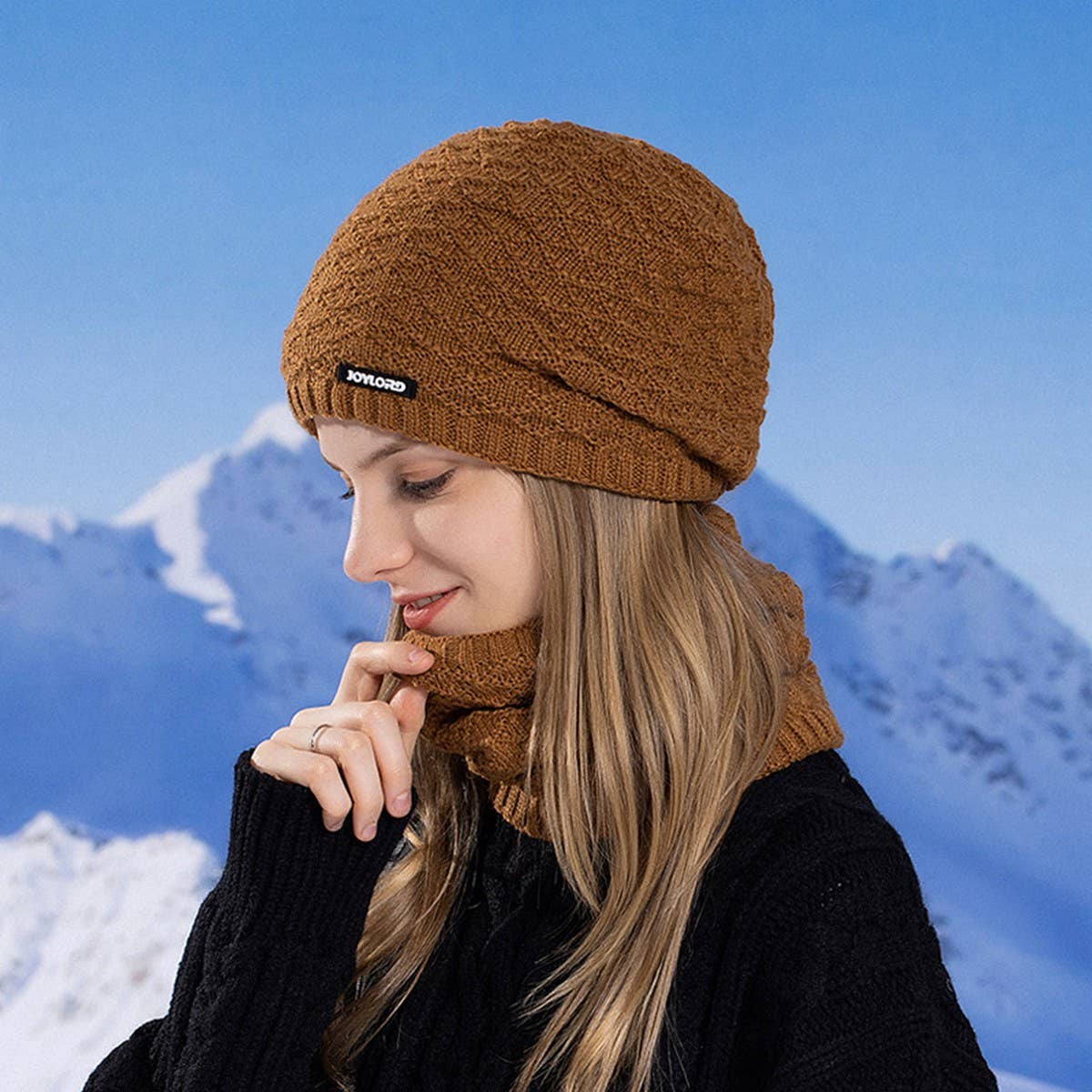 WINTER WARM HAT AND SCARF TWO PIECE SET