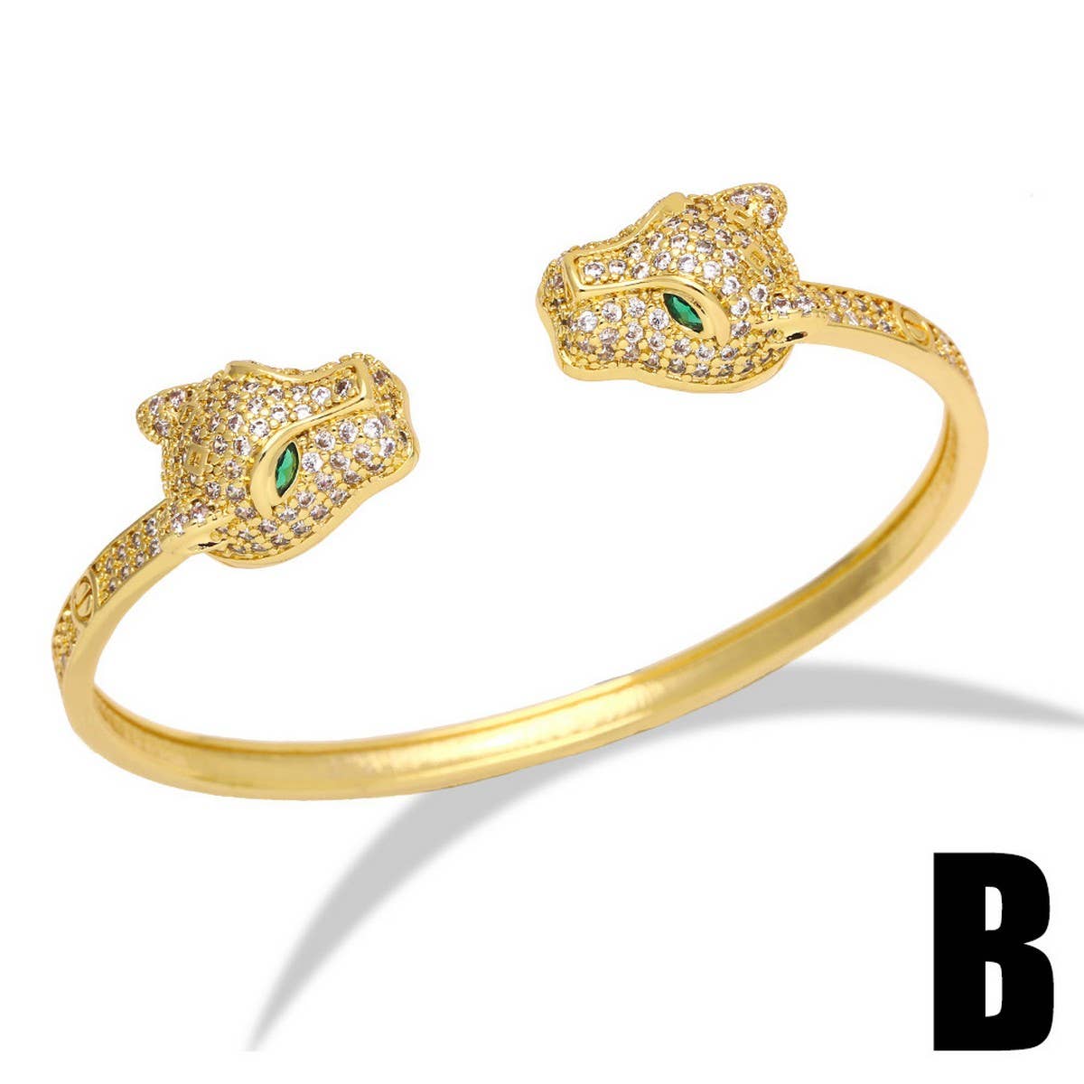 PERSONALIZED DIAMOND PLATED GOLD PLATED BRACELET_CWAJE0877