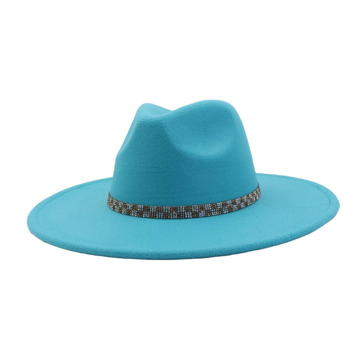 Ethnic Style Wool Blend Fedora Hat Men & Women_CWAH04379