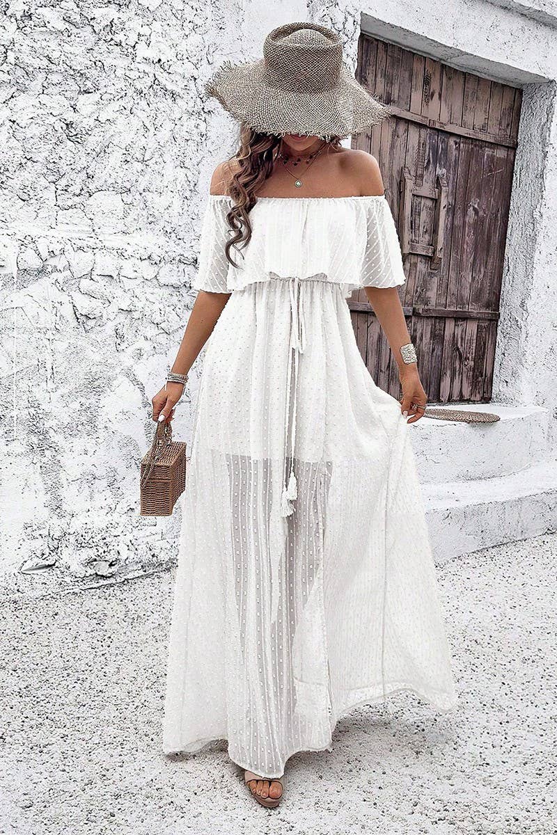 CWDMD6449_SPRING AND SUMMER ELEGANT ONE-SHOULDER DRESS