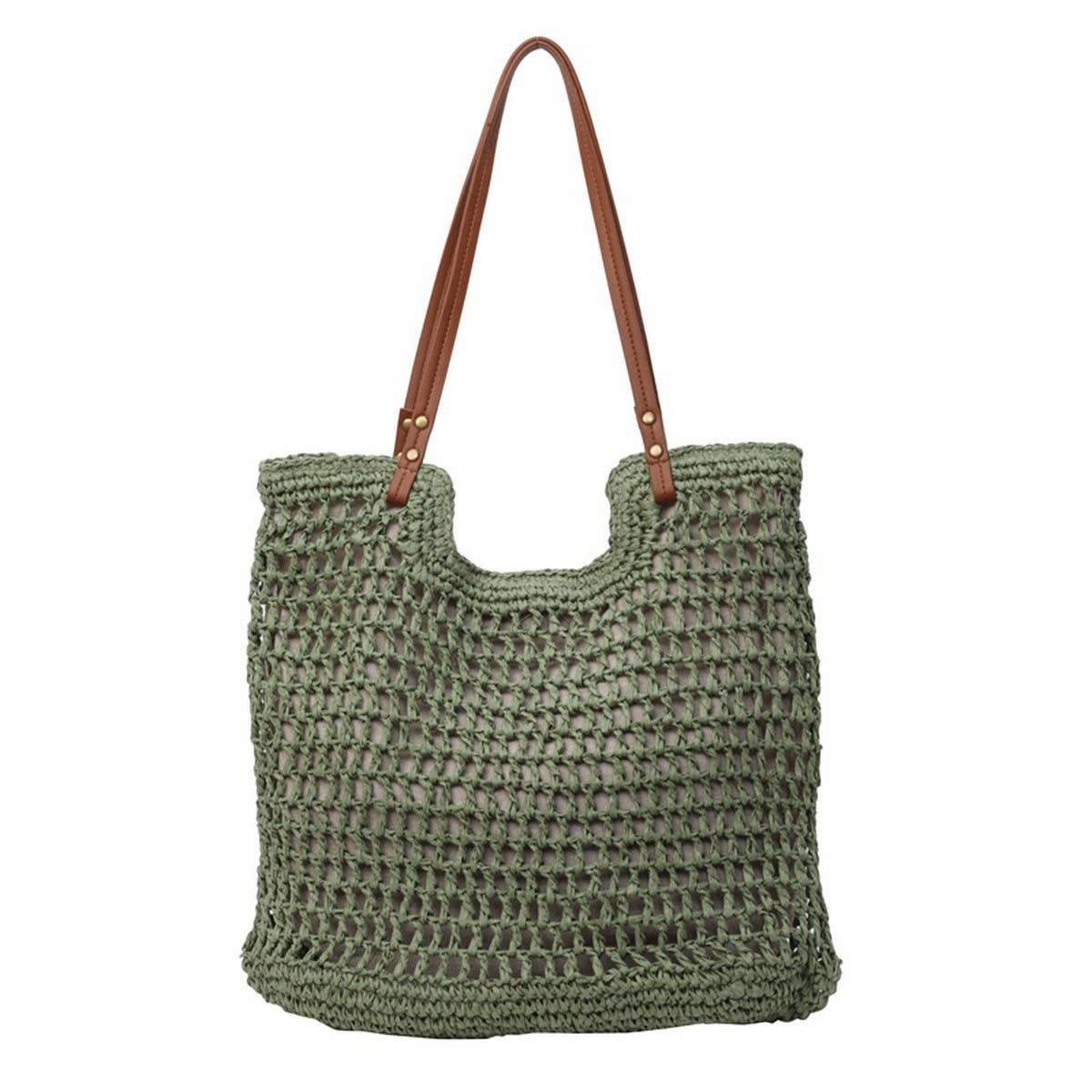 BEACH VACATION CASUAL SHOULDER WOVEN BAG_CWAB2310