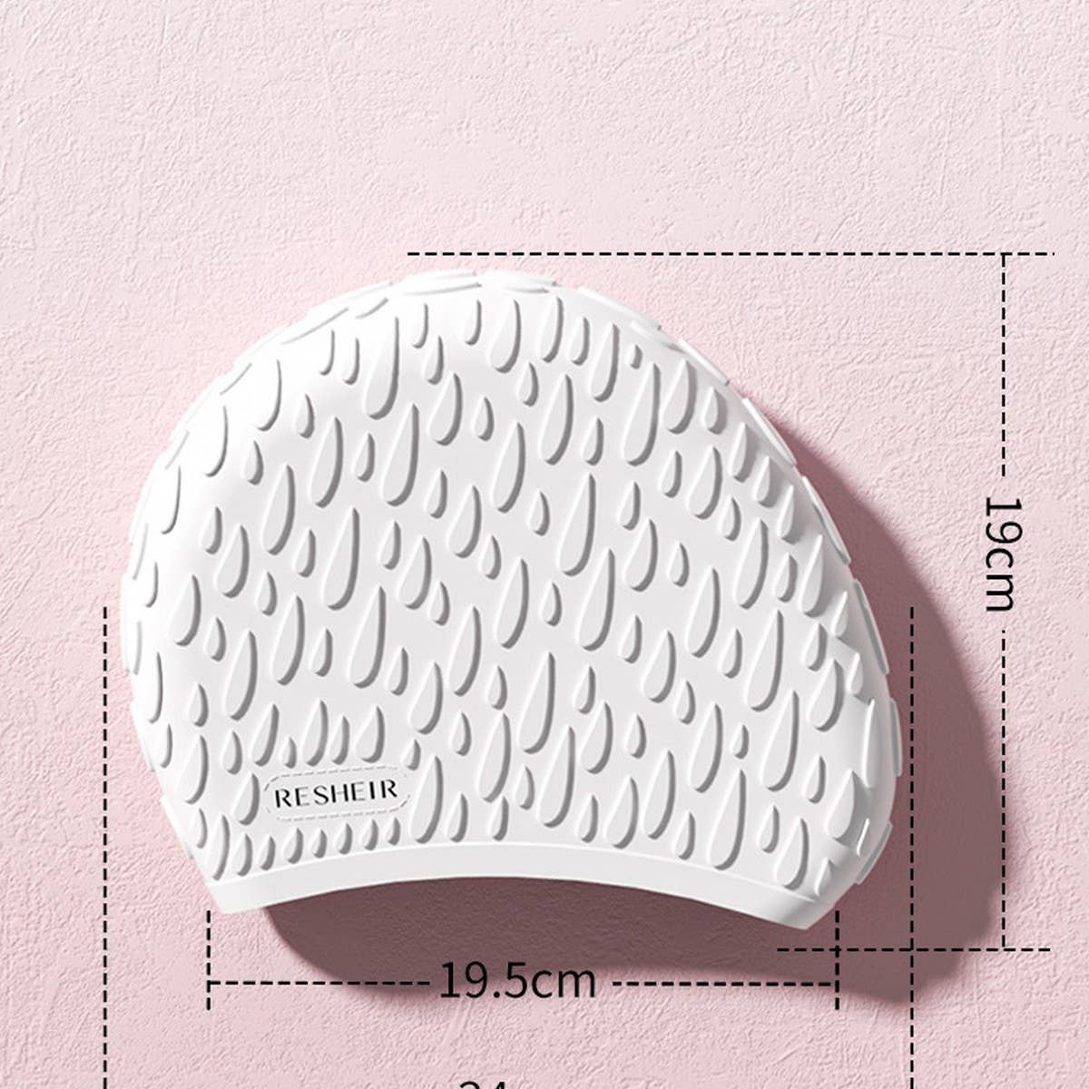 Womens Silicone Swim Cap Long Hair Waterproof