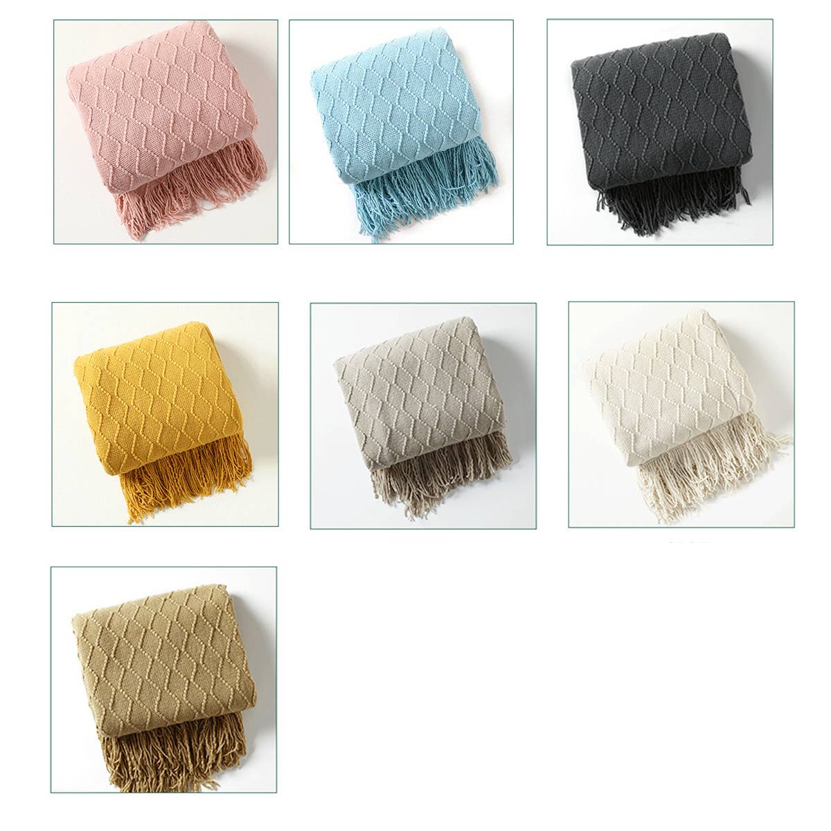 SOFT COZY KNIT BLANKET WITH TASSEL_CWMM0197