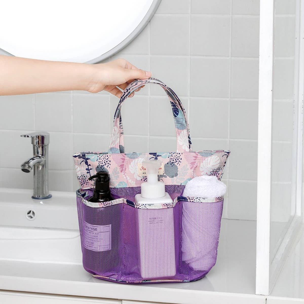 MULTI POCKET PORTABLE MAKEUP BAG WASH BAG_CWAB1721