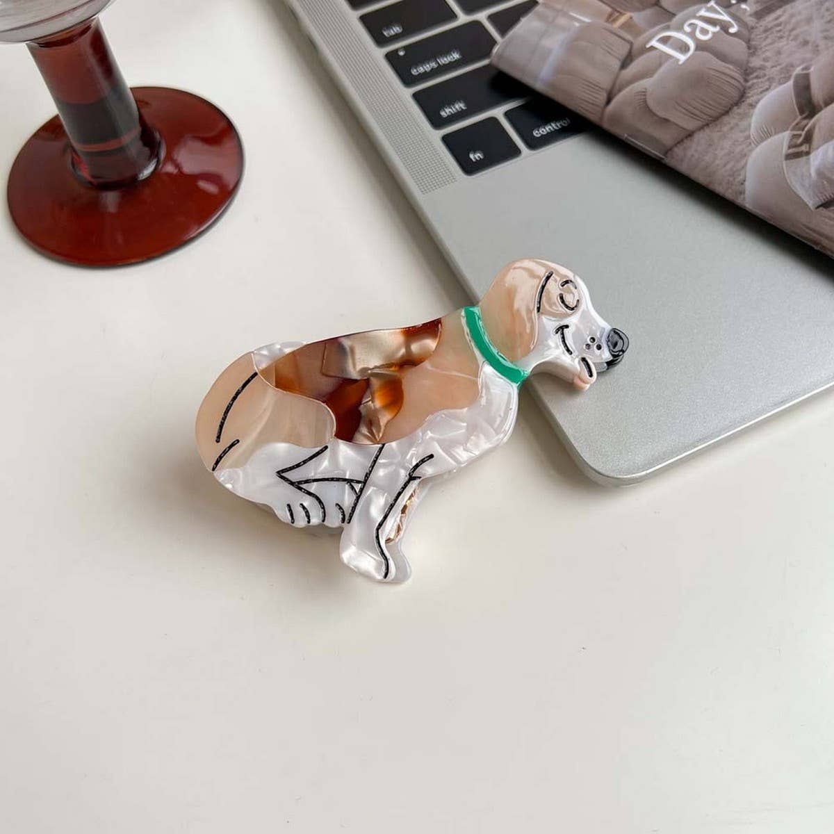 Cartoon Dog Acetate Hair Claw Clip for Girls_CWAHA5780
