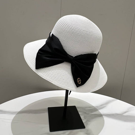 Summer all-match bow straw hat for women_CWAH3594