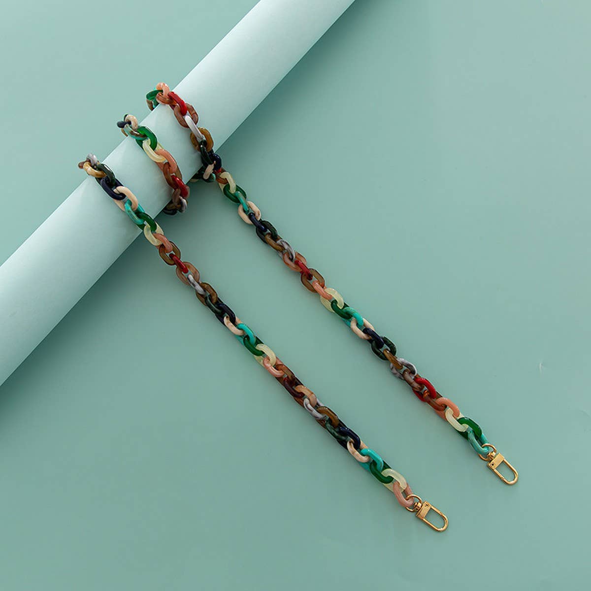 47.24" Jelly Crystal Clear Chain Bags Strap_CWMM5069