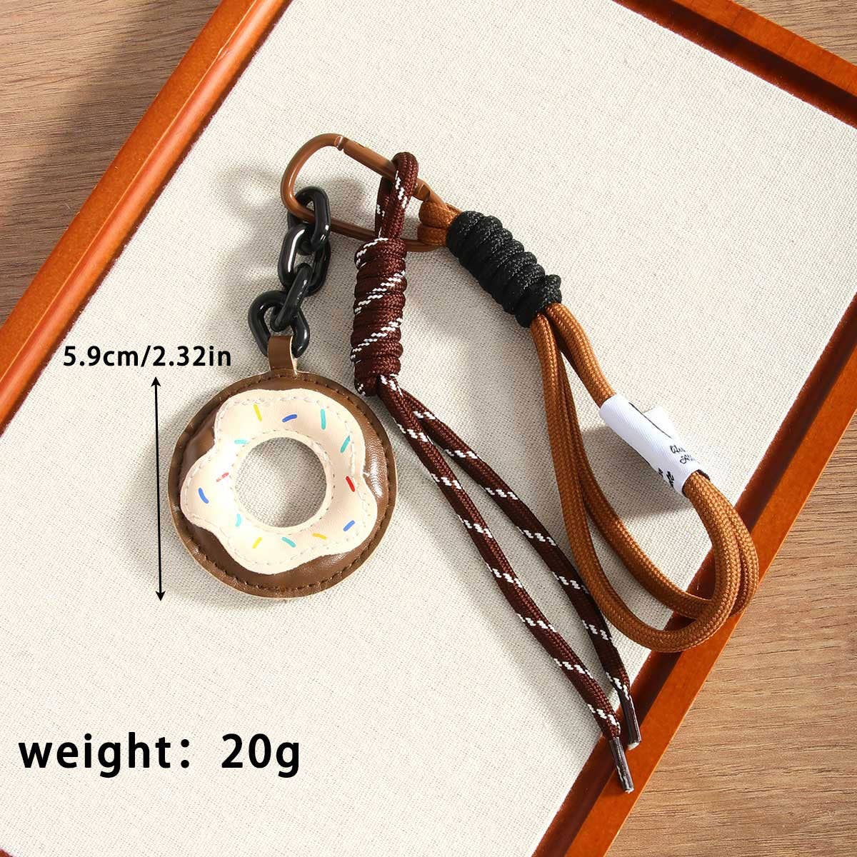 Leather Donut Charm ??Maillard Bag Accessory_CWMM7554