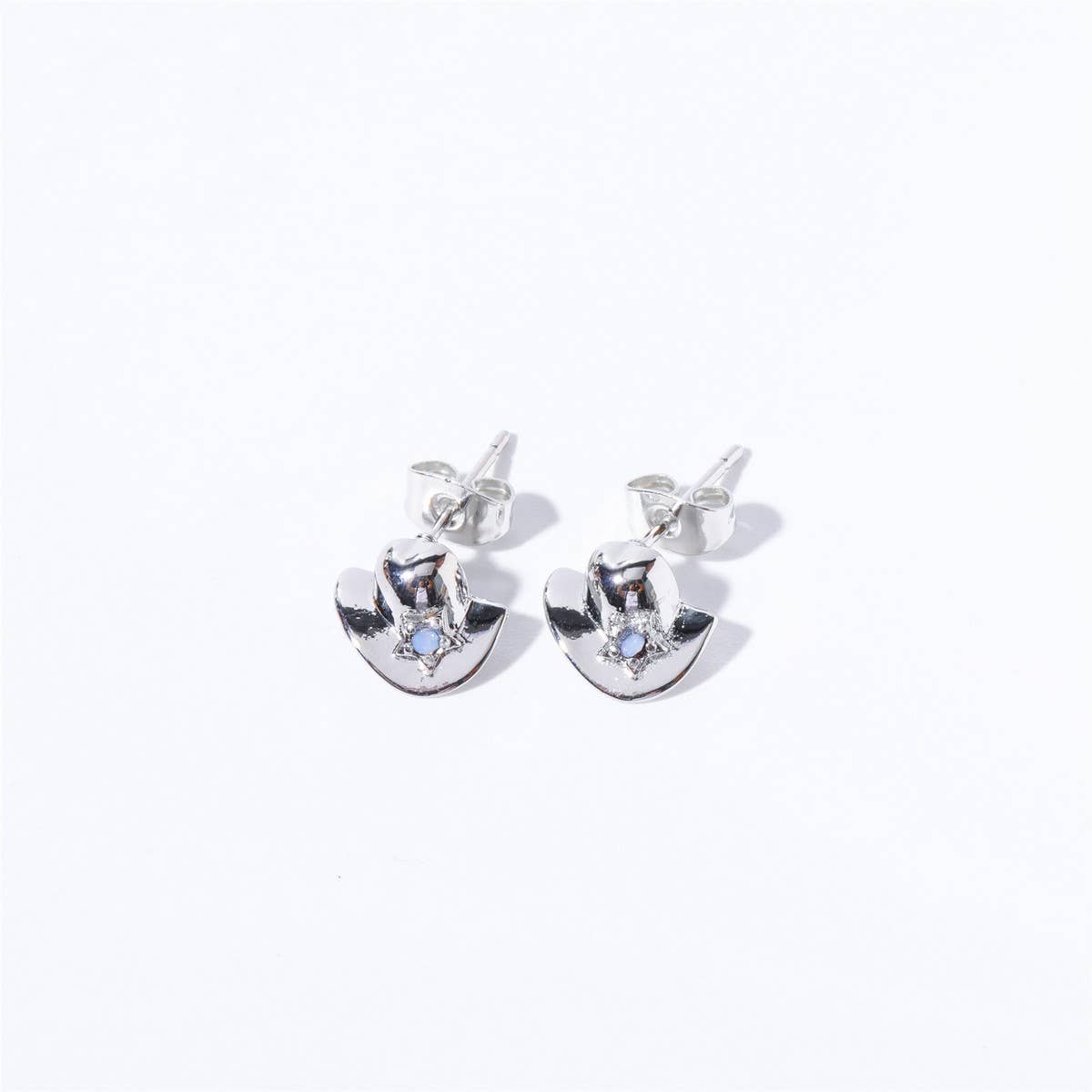 Women??¢s Cowboy Boots Hat Horseshoe Stud Earrings_CWAJE5075