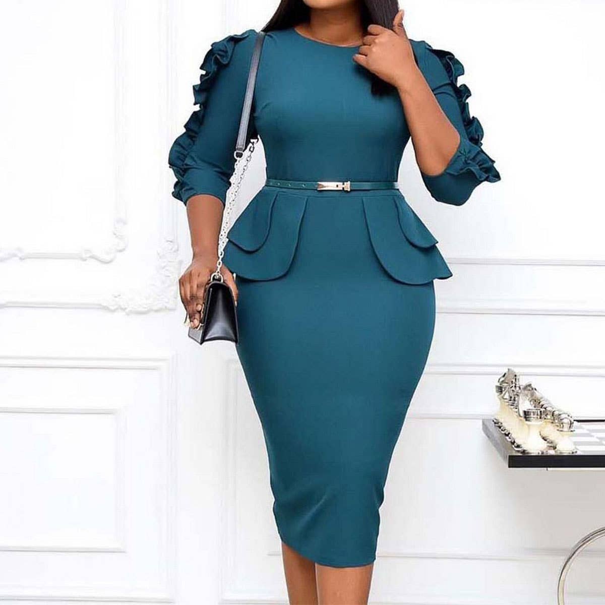 PROFESSIONAL OFFICE TEMPERAMENT COMMUTER DRESS_CWDMD3674