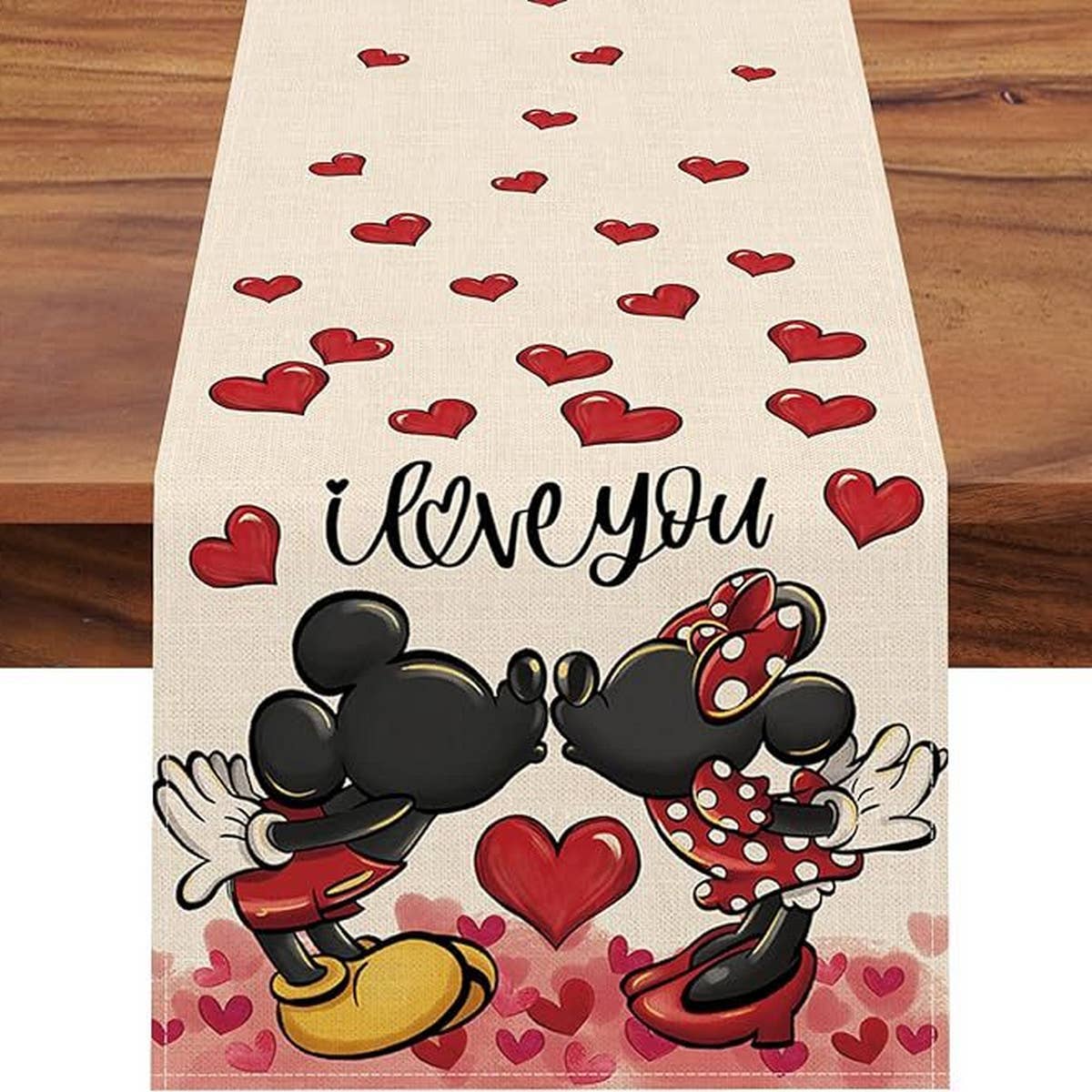 VALENTINE'S DAY LOVE PRINT CARTOON TABLECLOTH