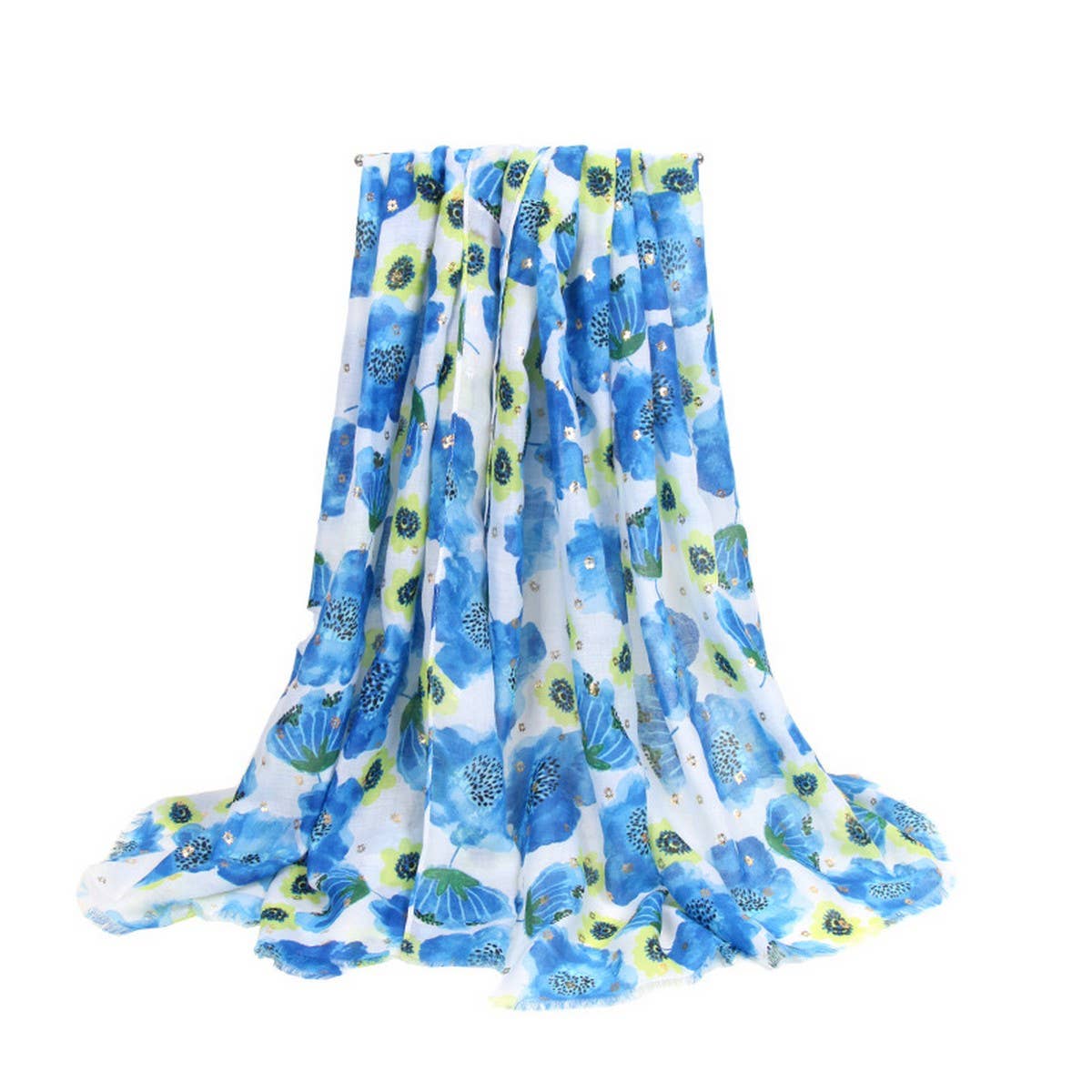 Satin Silk Scarf ? Colorful Sun Protection Shawl