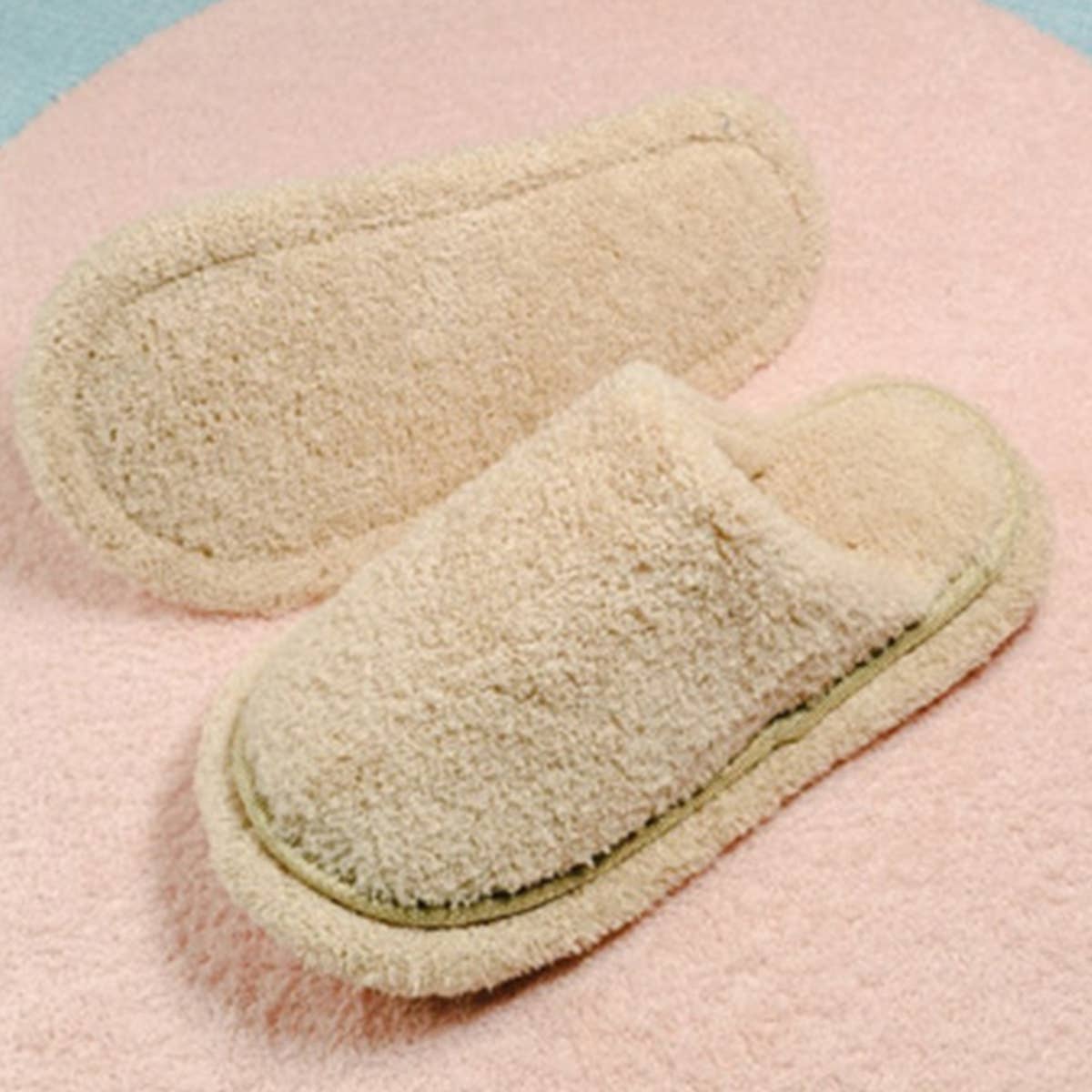 WARM MICROFIBER SLIPPERS FLOOR CLEANING MOP SHOE