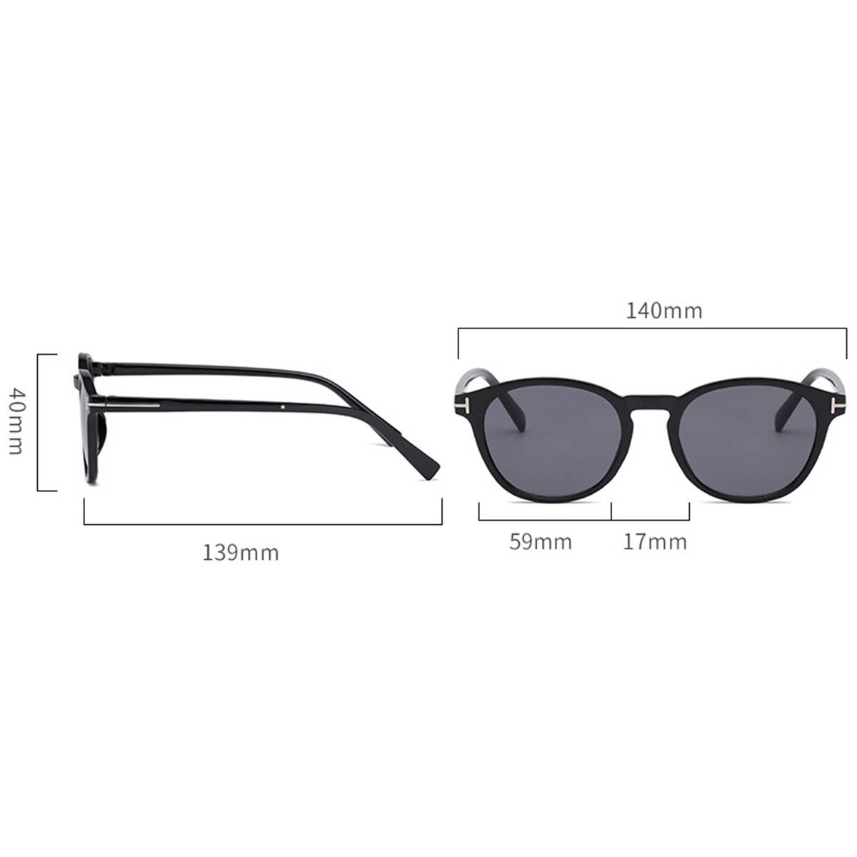 NEW FASHION RETRO ROUND FRAME SUNGLASSES