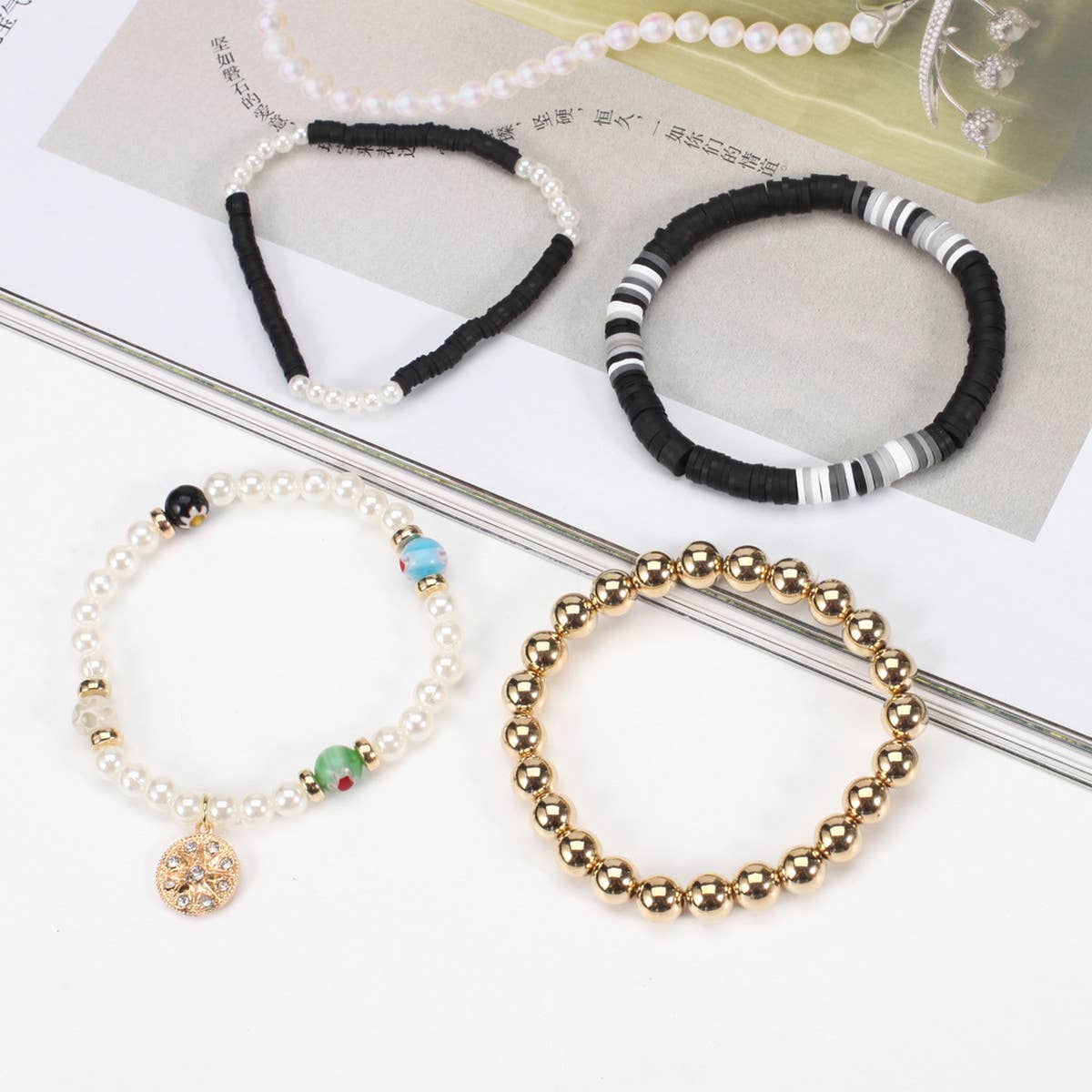 HOT SELLING BOHEMIAN IMITATION PEARL BRACELET