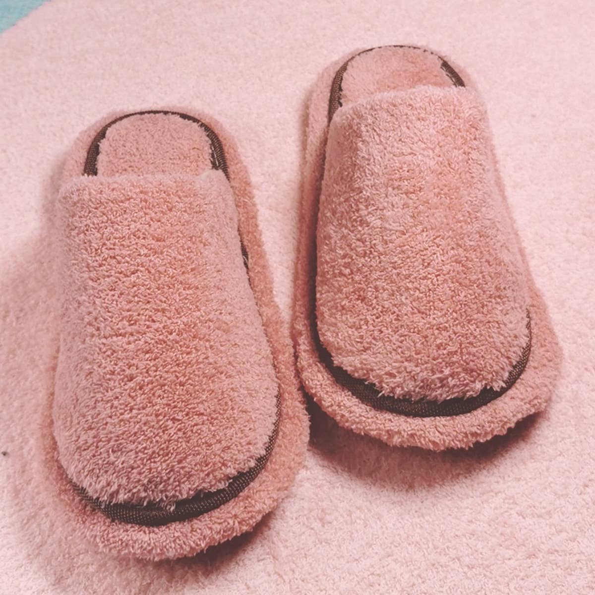 WARM MICROFIBER SLIPPERS FLOOR CLEANING MOP SHOE