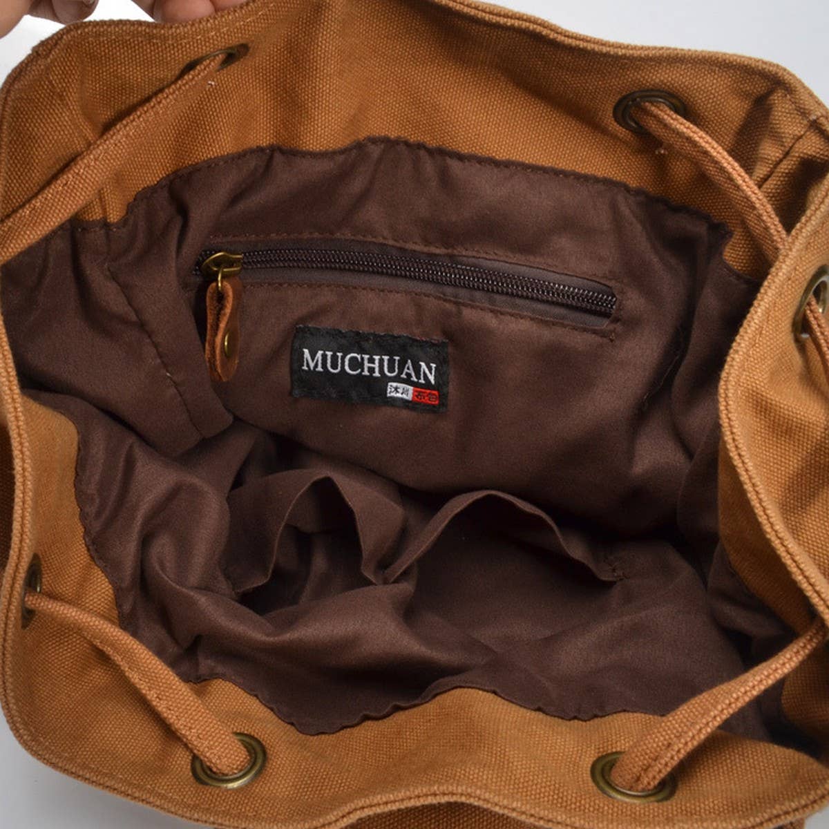 Unisex Canvas Backpack for School and Travel_CWAB5536