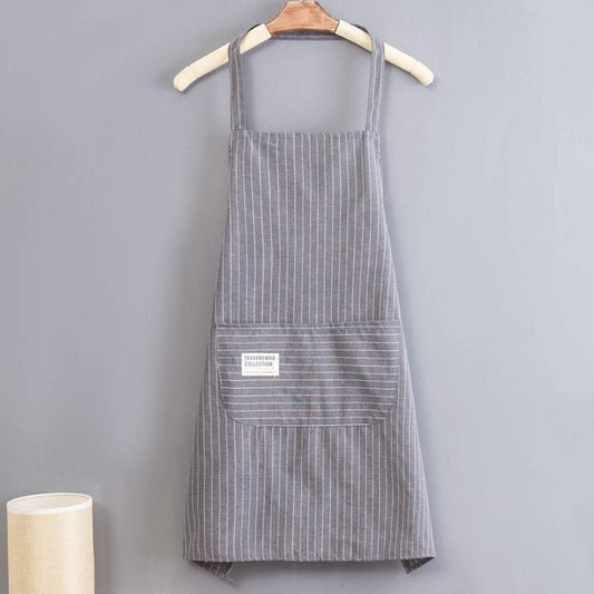 Stripes Thin apron with pockets bulk_CWMM2029