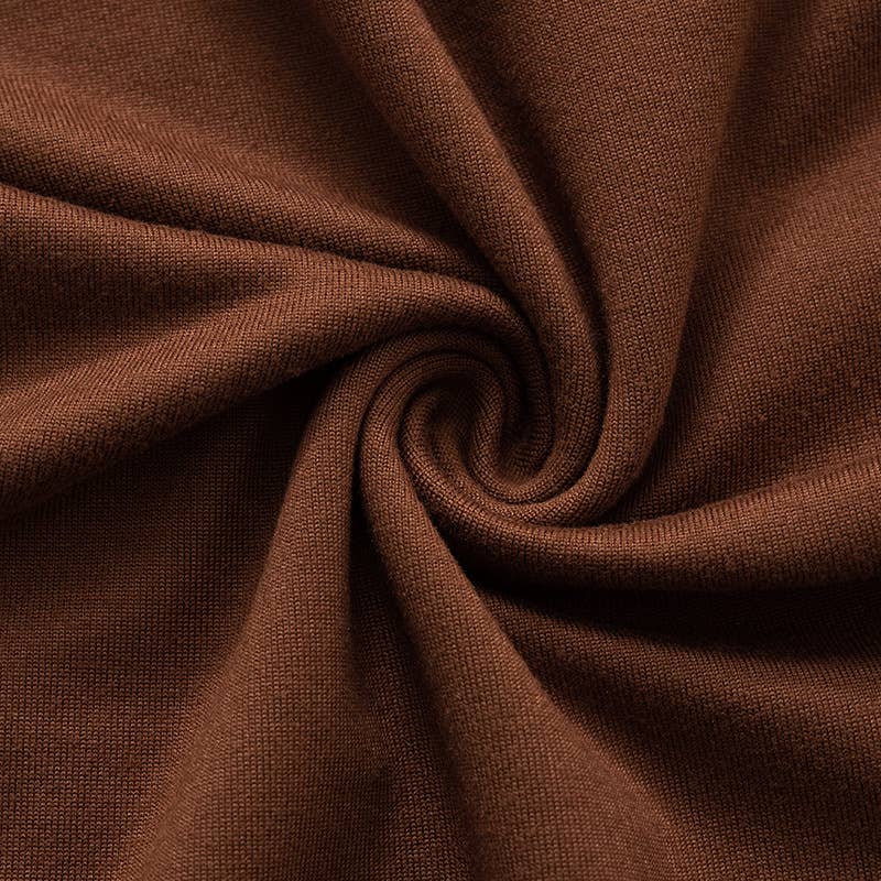 SOLID COLOR SLANT NECK OFF-THE-SHOULDER TOP