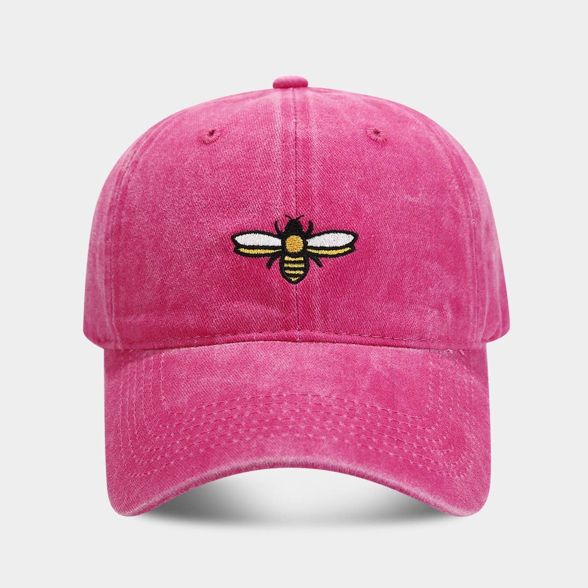 Bee Embroidery Baseball Cap -  Outdoor Sun Hat CWAH2020
