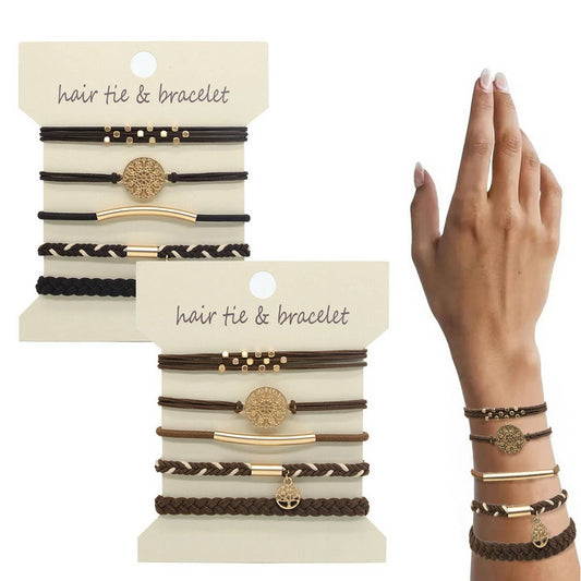 TREE OF LIFE PONYTAIL HIGH-END HAIR SCRUNCHIES