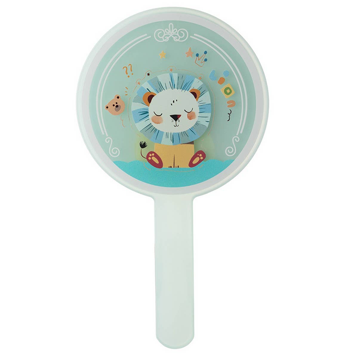 CWMM6948_PORTABLE CARTOON PRINT GIRL HANDLE MIRROR