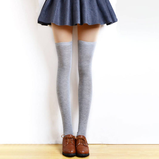 SIMPLE WOMEN'S COTTON LONG SOCKS_CWMS117