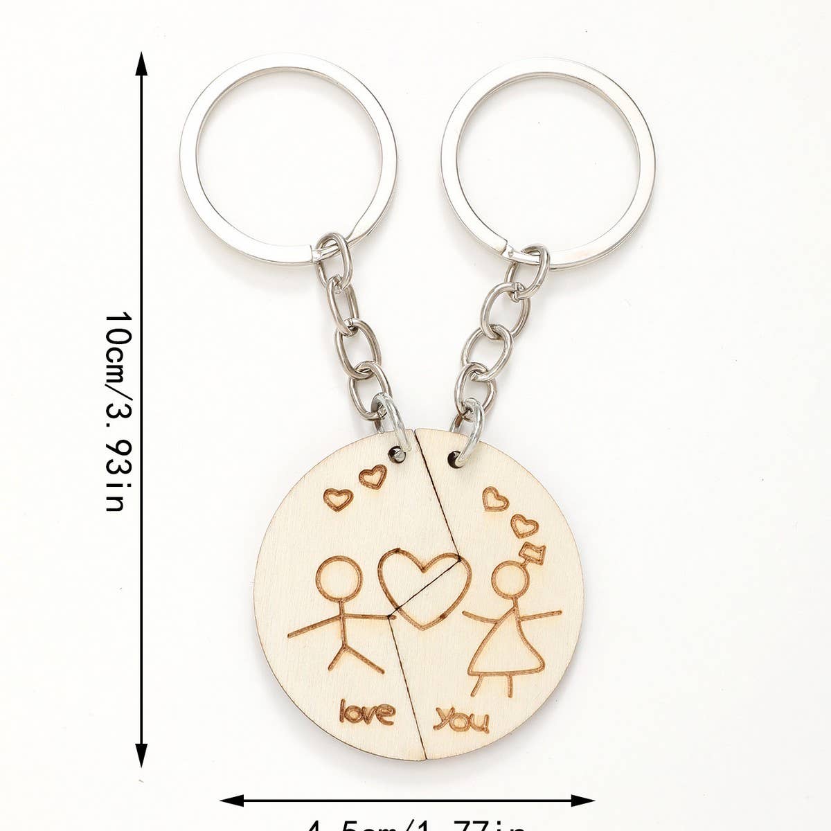 CREATIVE PENDANT WOODEN KEYCHAIN