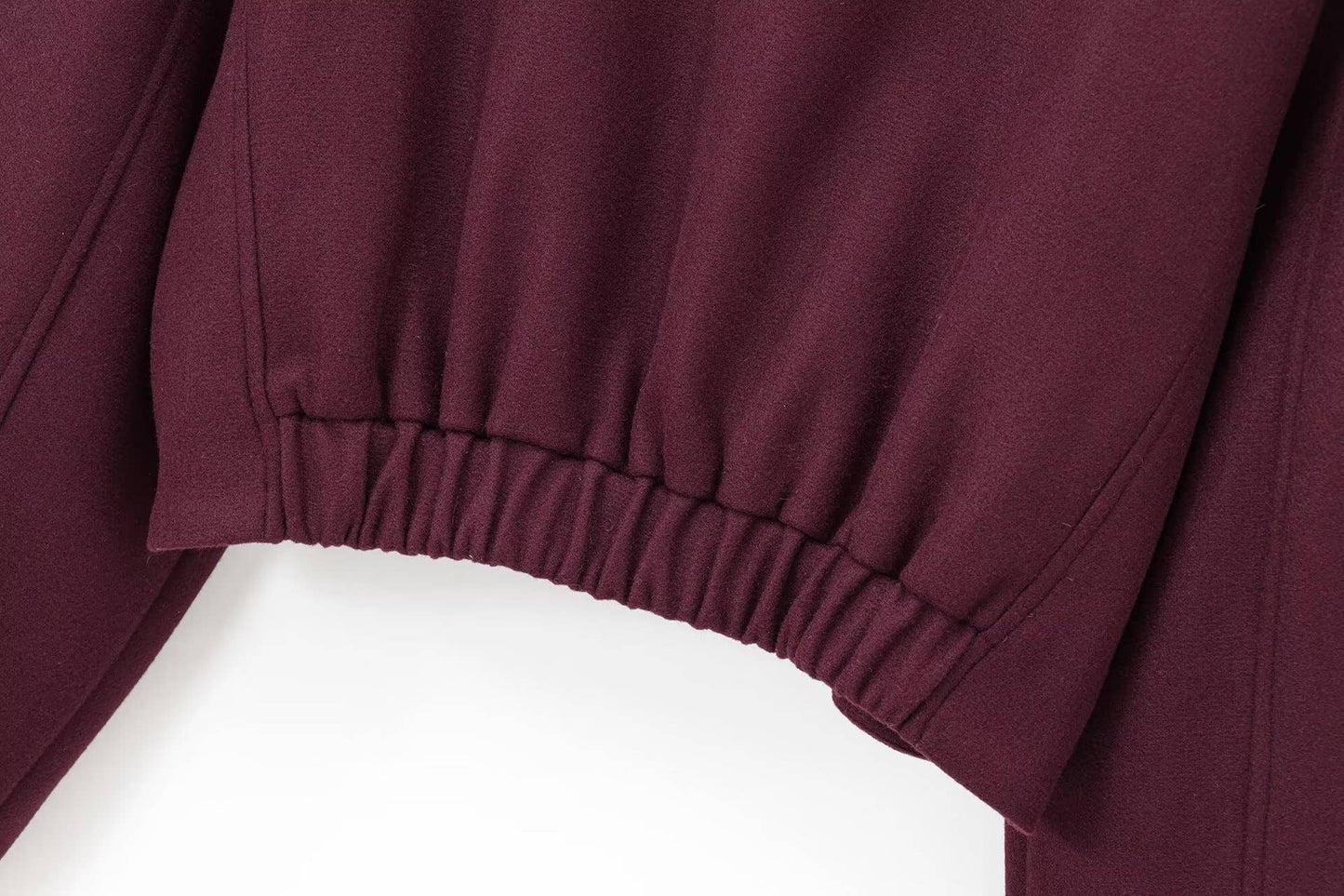 Stand-up collar,button-down pocket short jacket