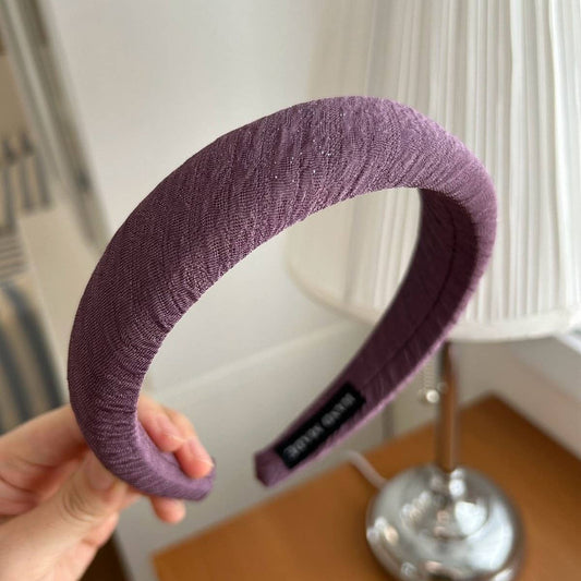 GENTLE PURPLE WIDE-BRIMMED HEADBAND