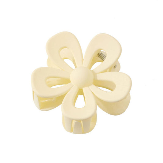 Matte Acrylic Flower Hair Claw Clip for Women_CWAHA0404