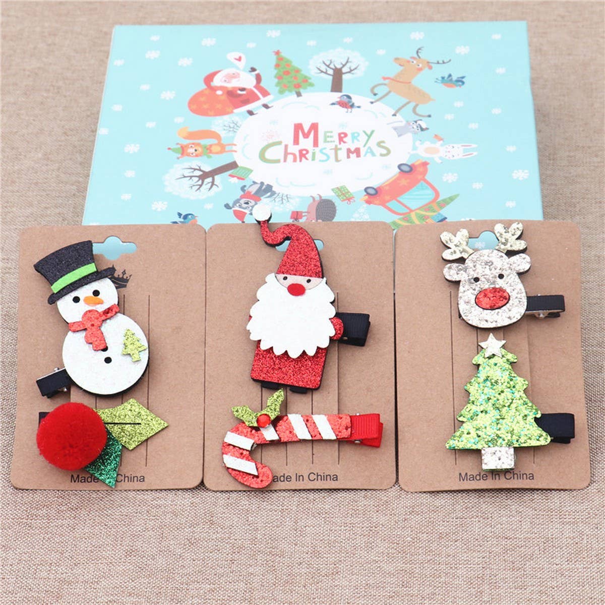 CHRISTMAS CHILDREN GIRLS HOLIDAY HAIR CLIP