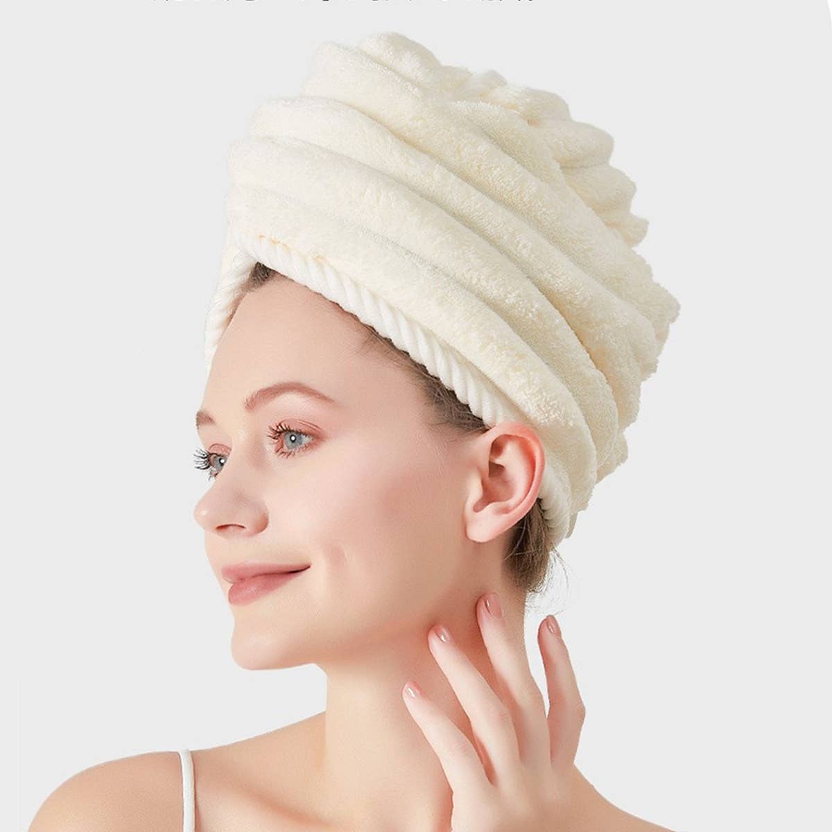 CWMM8333_HOUSEHOLD WATER-ABSORBENT QUICK-DRYING SHOWER CAP