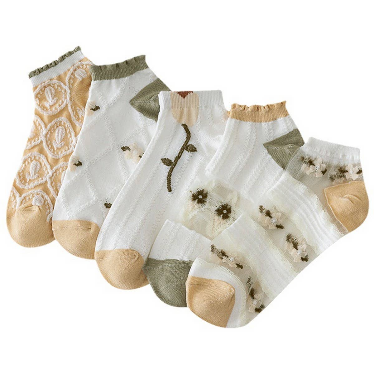 SUMMER THIN LACE INVISIBLE BOAT SOCKS