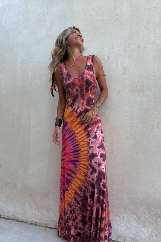 CWDMD6479_SLEEVELESS PRINTED A-LINE MAXI DRESS
