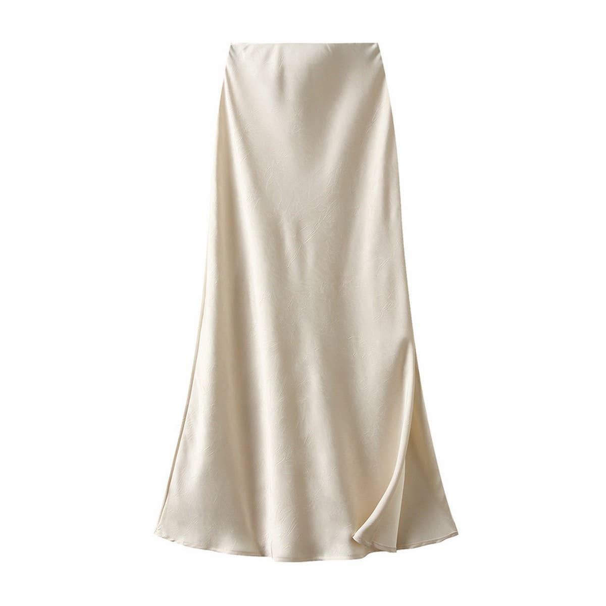 DARKPATTERN SATINFISHTAILSKIRTSLIT DRAPELONGSKIRT