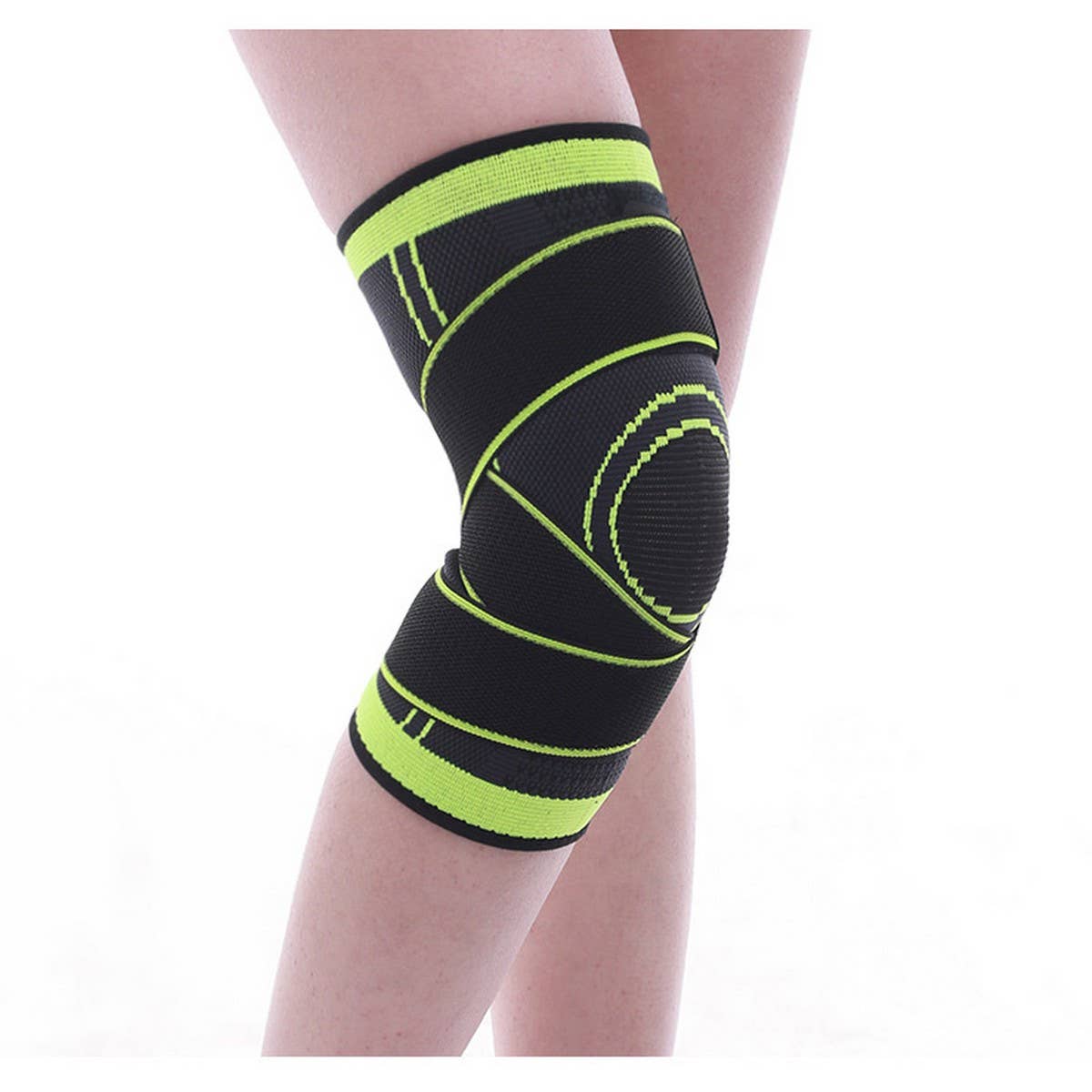 Athletic Knit Knee Brace with Compression Fit_CWMM7898