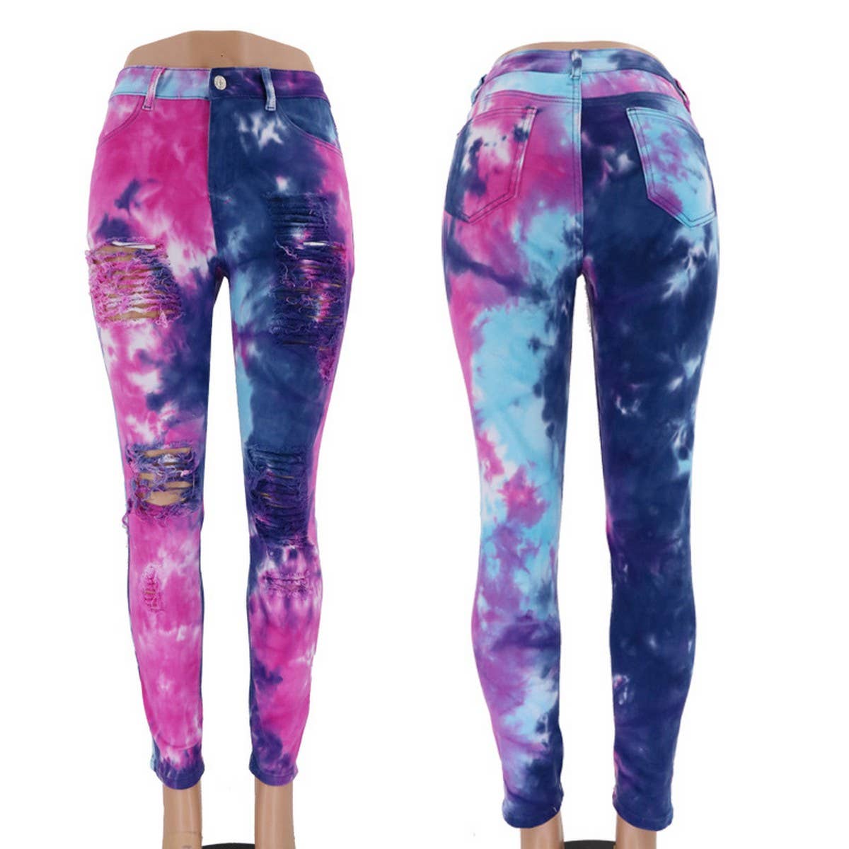 WOMENS CASUAL TIE DYED JEANS_CWJP0168