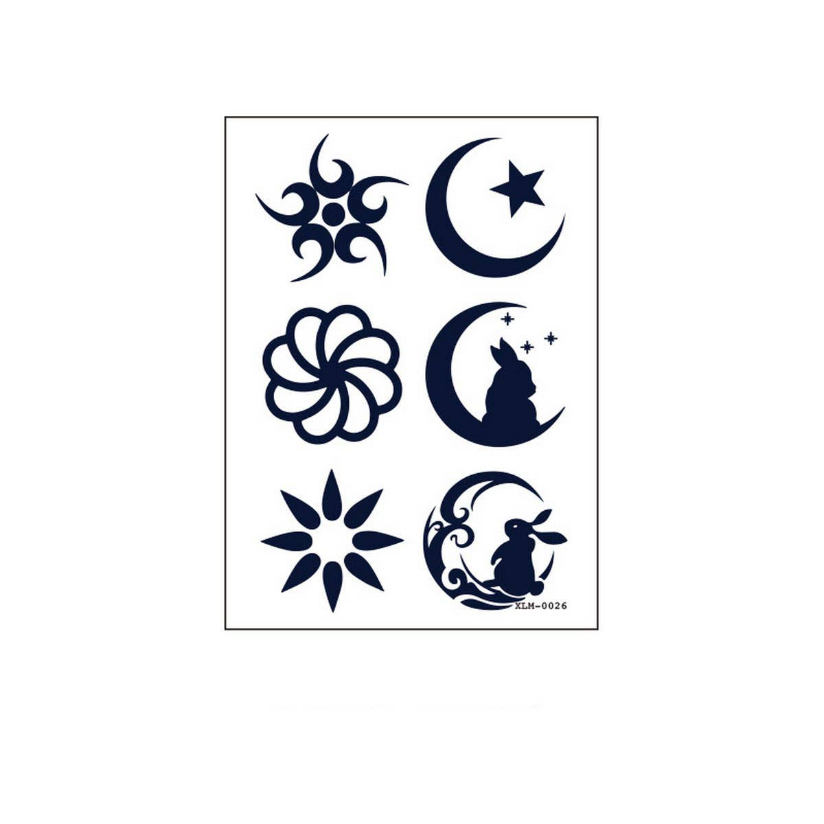 Gardenia Blue Juice Tattoo Stickers Waterproof