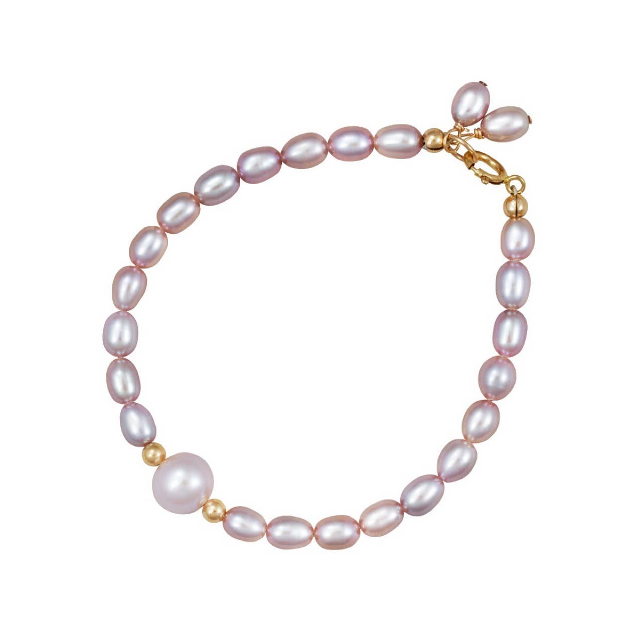 Purple freshwater high-end pearl bracelet