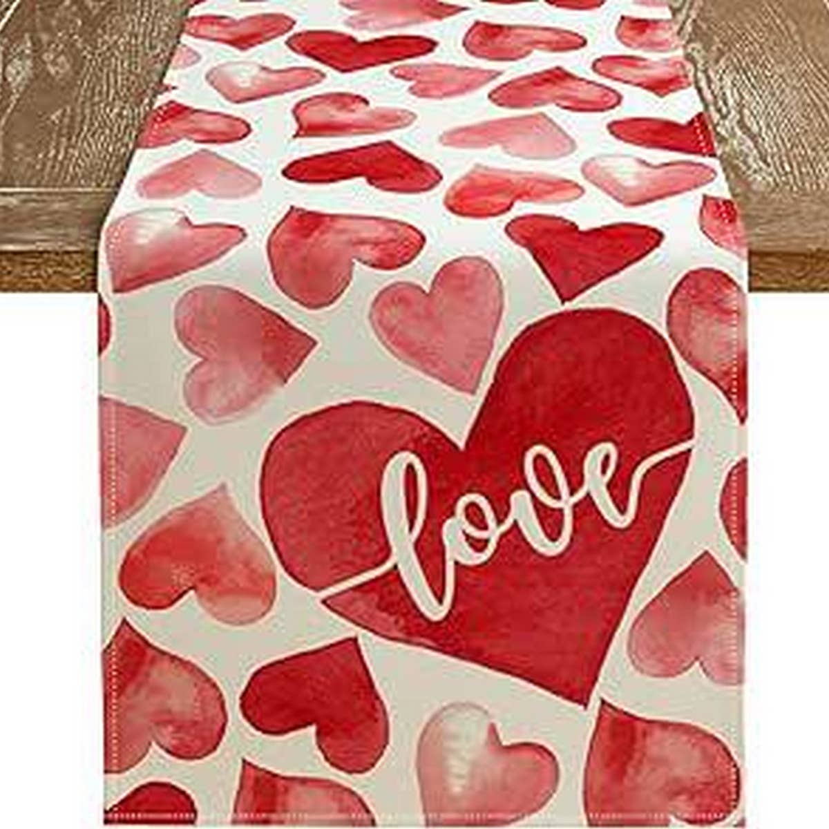 VALENTINE'S DAY HEART ROSE PRINTED TABLECLOTH